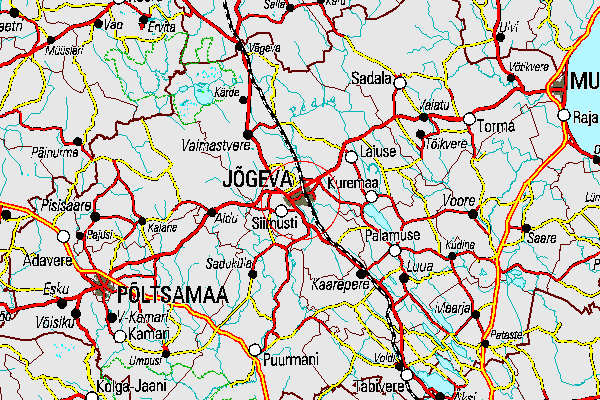 J�gevan maakunta ja kunta