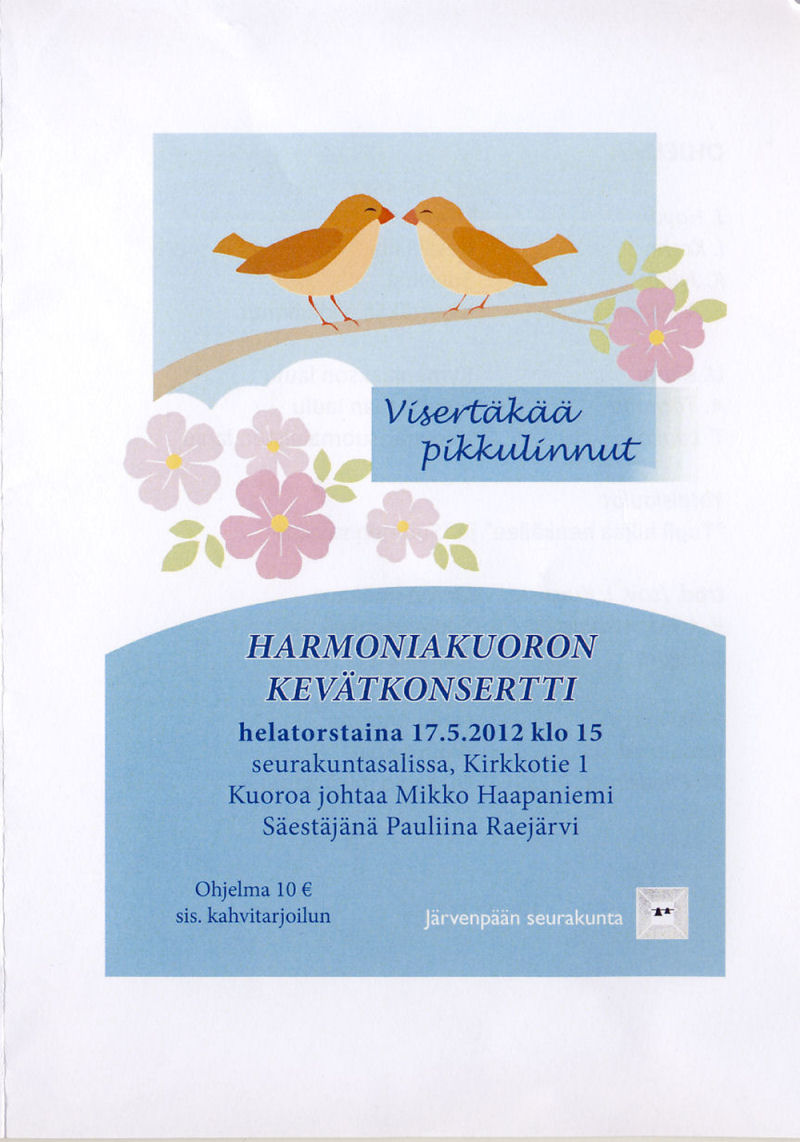 harmonia-kuoron konsertti 17.5.2012