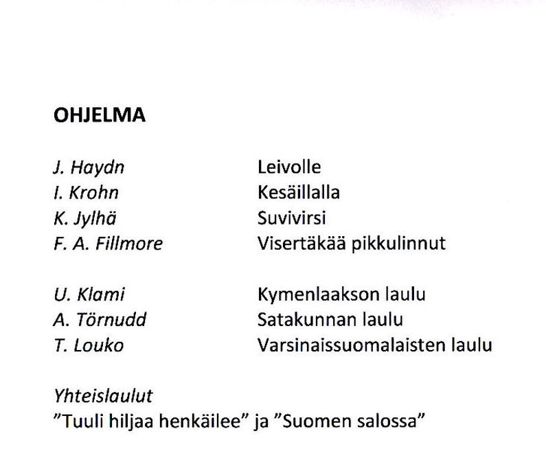 harmonia-kuoron konsertti 17.5.2012