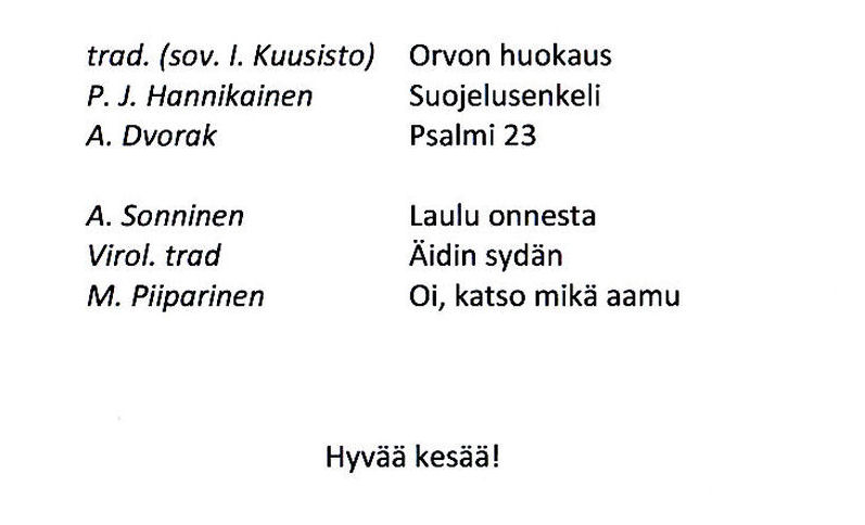 harmonia-kuoron konsertti 17.5.2012