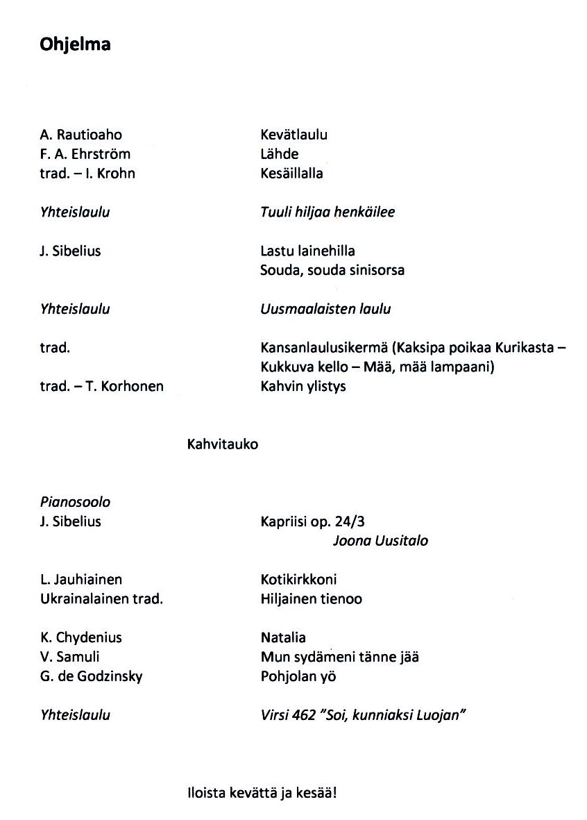 kev�tlaulajaiset