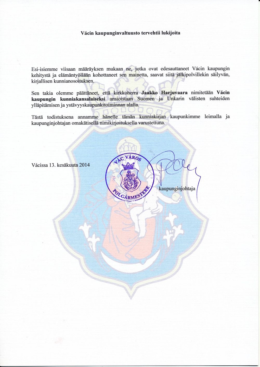 Vac - J�rvenp�� 2014