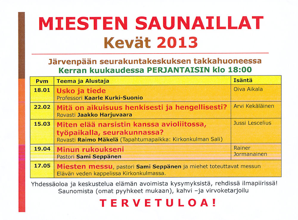 kev�tohjelma